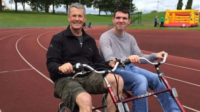 Martin Boniface with his son Harry