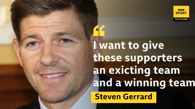 Rangers manager Steven Gerrard