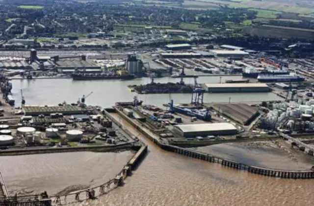 Immingham docks