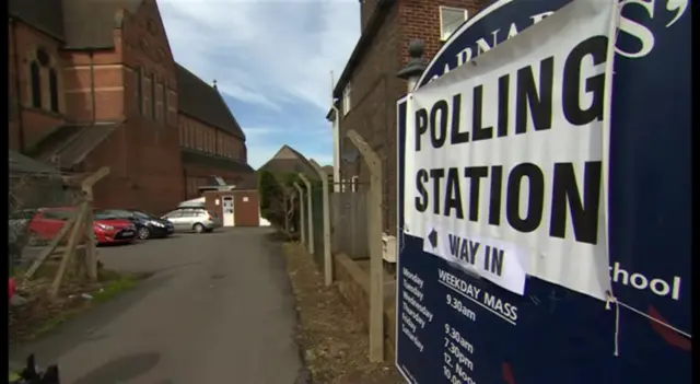 Polling station in Tunbridge Wells