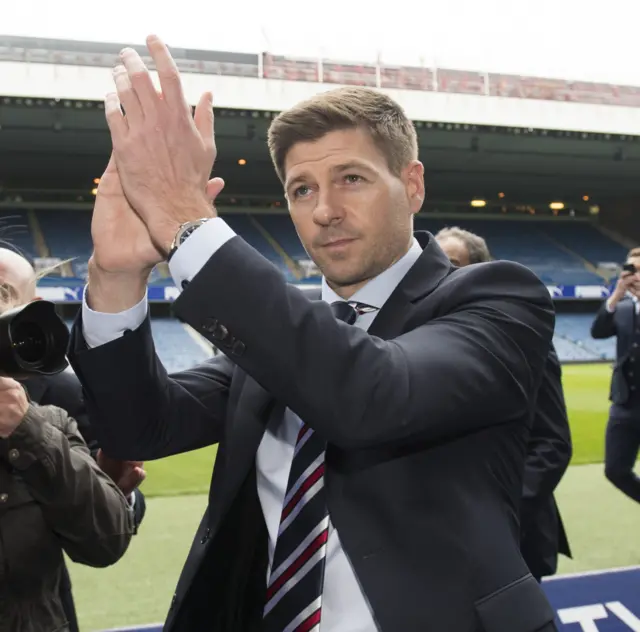 Rangers manager Steven Gerrard