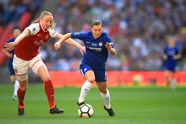 Fran Kirby on the ball