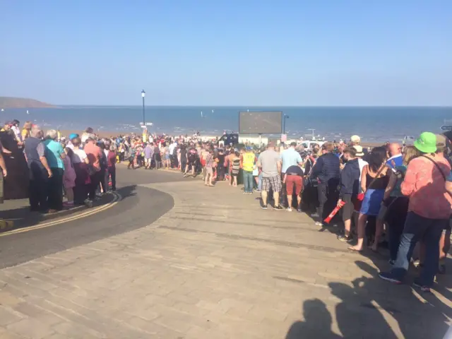 Crowds in Filey
