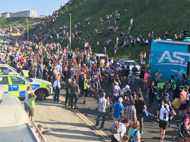 Tour finish in Scarborough
