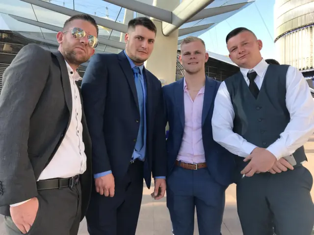 Guys at the boxing