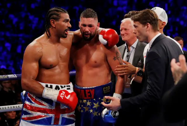 bellew cries