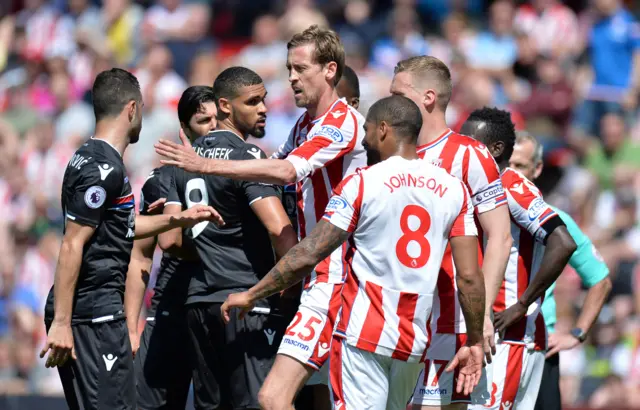 Stoke and Crystal Palace clash