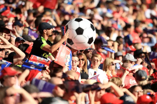 Crowd at Wembley for the Women's FA Cup final