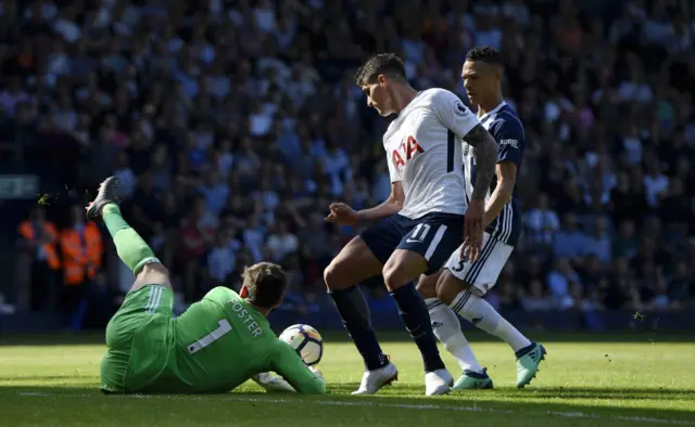 Erik Lamela and Ben Foster
