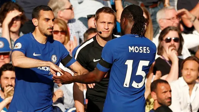 Davide Zappacosta and Victor Moses