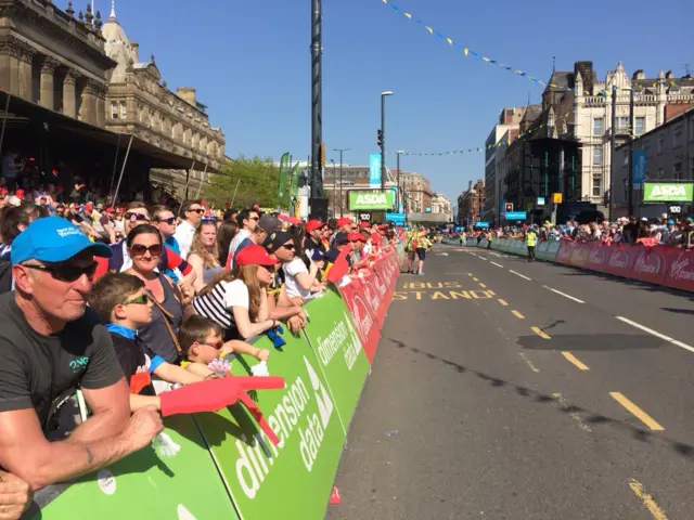 Finish line in Leeds