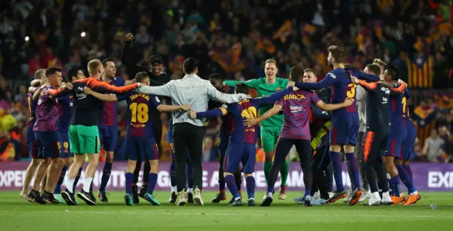 Barcelona celebration