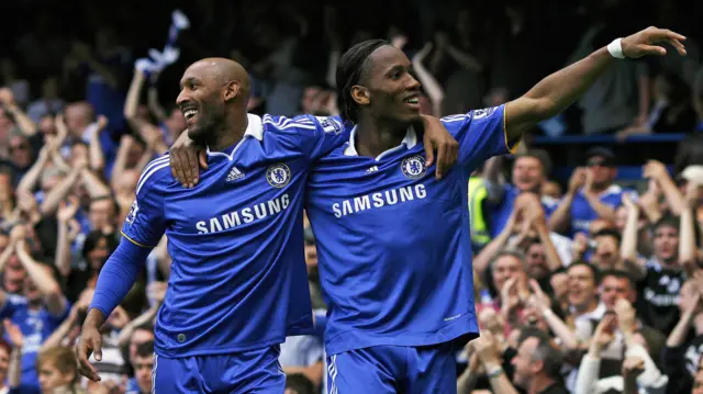 Nicolas Anelka and Didier Drogba