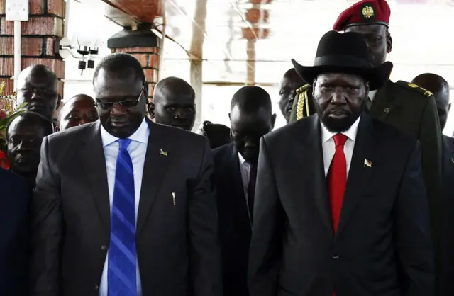 Riek Machar and Salva Kiir's