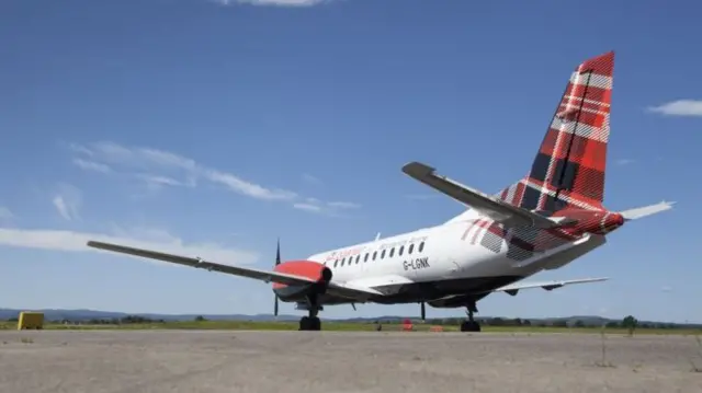 Loganair airplane