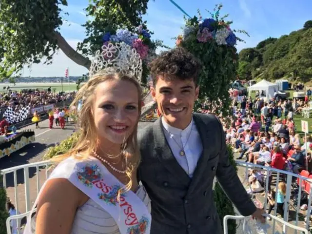 Evie Bertram was Miss Battle of Flowers in 2017 alongside Mr Battle Johnny Labey