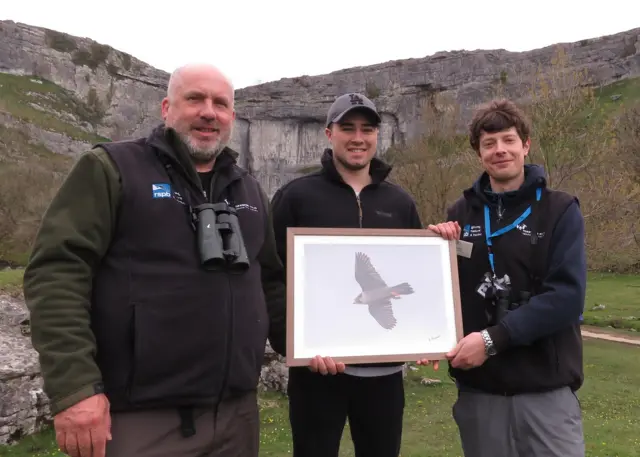 From left to right, Ian Court, Jamie Brown and Anthony Hills