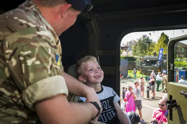 Hundreds of soldiers march in Boroughbridge