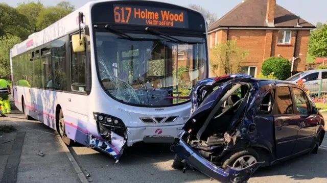 Collision in Allerton, Bradford