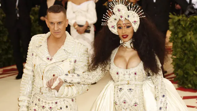 Jeremy Scott and Cardi B