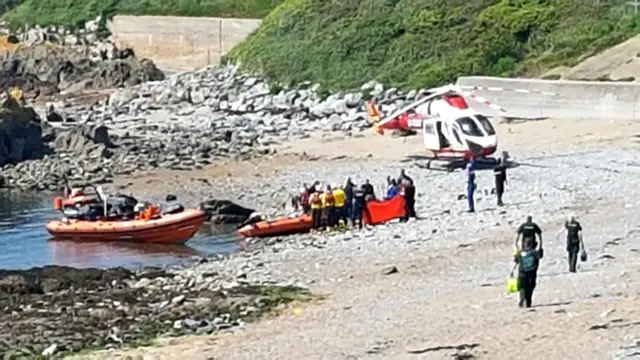 Mountbatten capsize and rescue. Pic: Tom McLaughlin