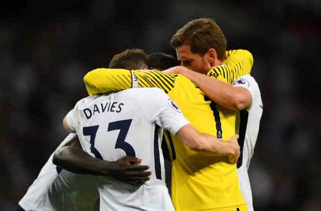 Tottenham celebrate