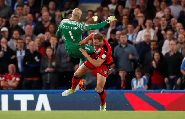 Laurent Depoitre and Willy Caballero