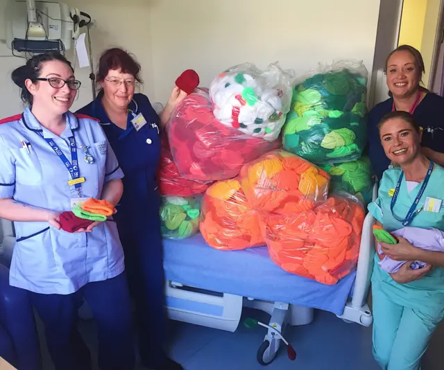 maternity unit with hats