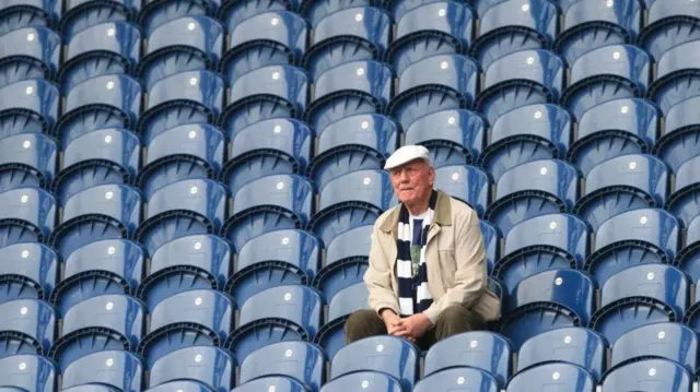 Lone West Bromwich Albion supporter