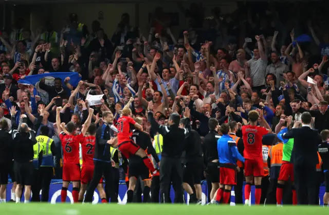 Huddersfield celebrate