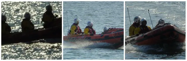 Scarborough's inshore lifeboat help a paddler at Cayton Bay