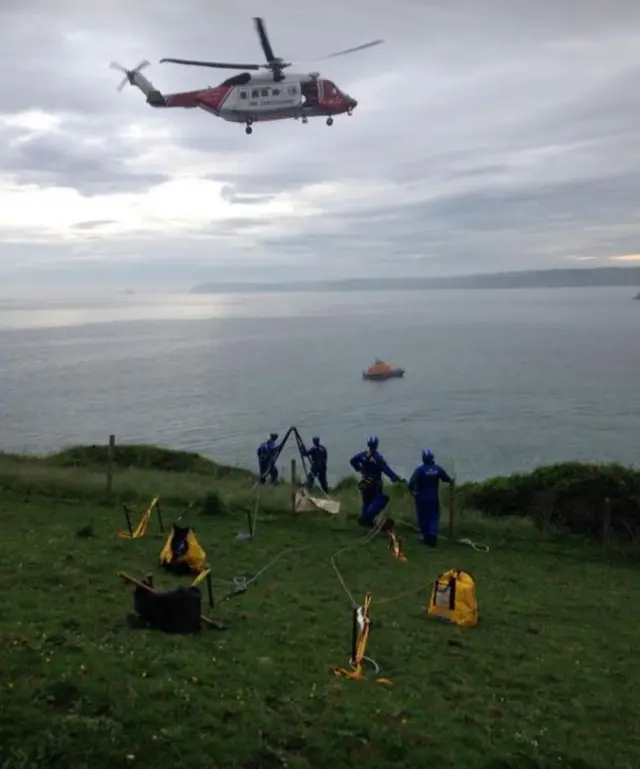 Hemmick beach rescue