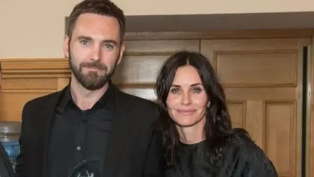 Johnny McDaid and partner Courtney Cox
