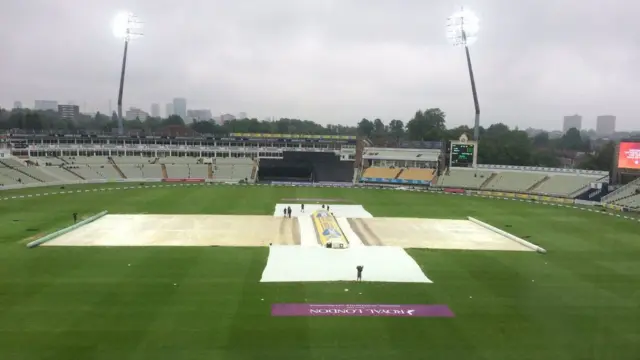 A soggy Edgbaston on Wednesday