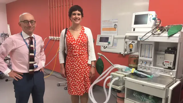 Professor Guy Daly, Pro Vice-Chancellor for Health and Life Sciences at the university and Alison's daughter Rosa Gingell