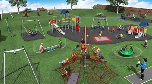 Artist's impression of new play area