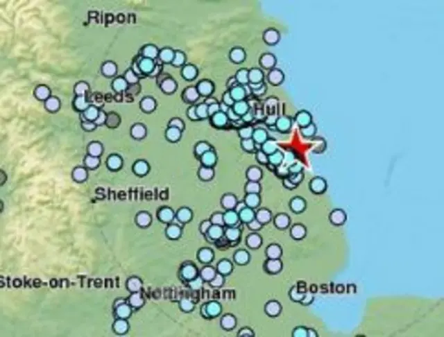 Earthquake map