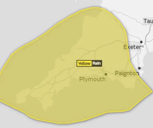 Yellow weather warning