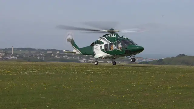 Isles of Scilly Steamship Company helicopter