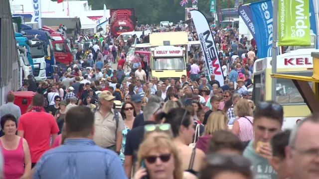 Royal Cornwall Show crowd