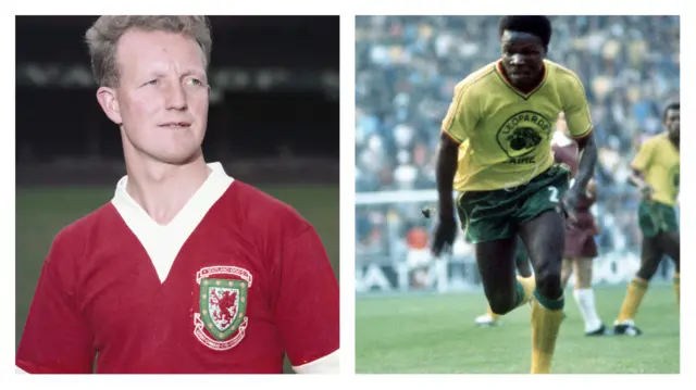 Wales 1958 and Zaire 1974 away