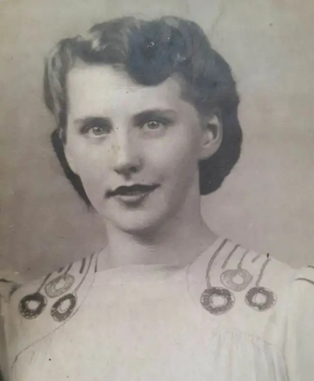 Linda Terry's mum Margaret pictured on her 21st birthday in 1948