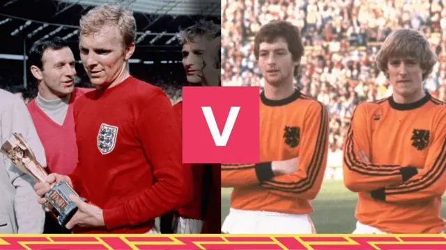 England 1966 kit (left) and Netherlands 1978