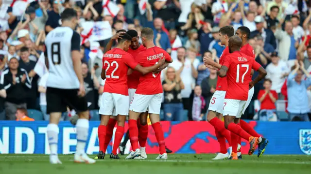 England celebrate