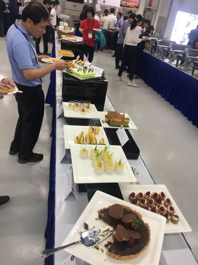 Food at the Singapore media centre