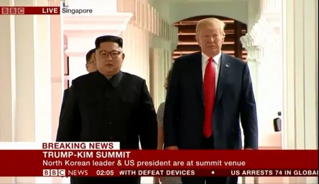 Kim and Trump