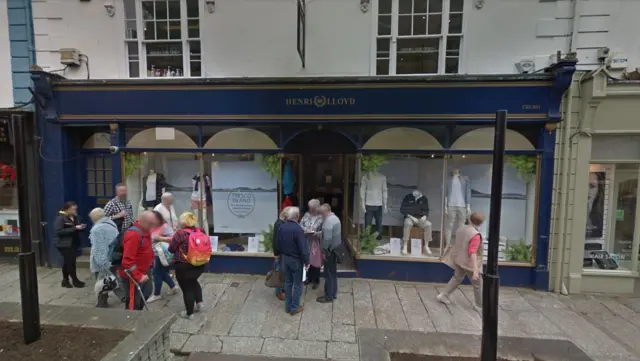 Henri Lloyd store in Truro