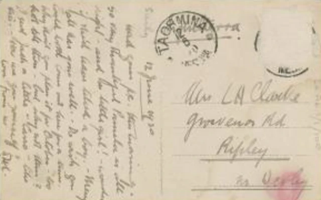 DH Lawrence postcard