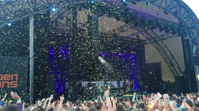 Gary Barlow performs at the Eden Project