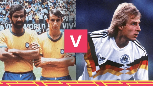 Brazil 1970 and West Germany 1990